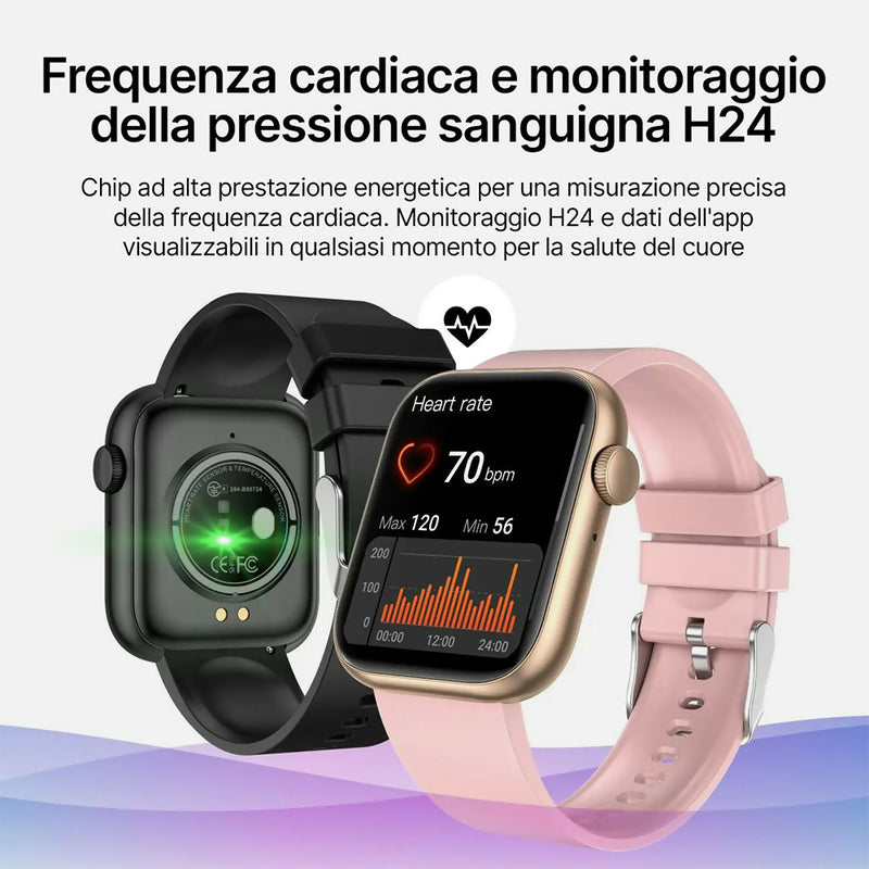 Smartwatch per sport e salute / impermeabilità IP67 / durata della batteria di 35 giorni / 100 modalità sportive / Frequenza cardiaca 24 ore su 24 / Chiamate Bluetooth
