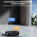 Saugroboter mit 8.000 PA / Spezialist für Tierhaare / LiDAR-Navigation / 3-in-1 Saugen & Wischen / Mehrere Karten / App- & Sprachsteuerung