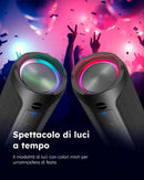 Altoparlante Bluetooth / Suono stereo potente / Impermeabile IPX7 / Vivavoce / Luce LED opzionale / Durata della batteria 20H